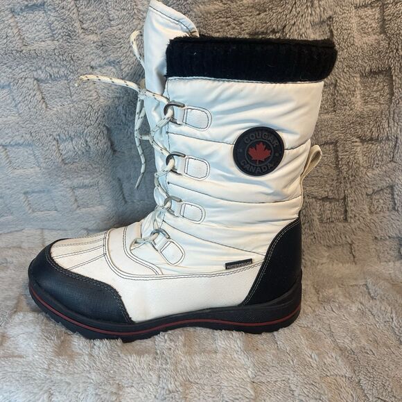 Women’s Cougar Bonair Waterproof White Lace-Up Boots size 8M Waterproof - Picture 3 of 16